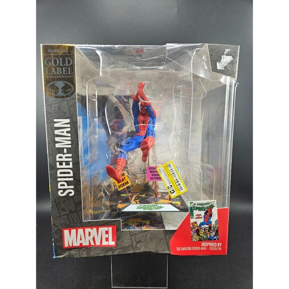 McFarlane Toys Marvel Gold Label Spider-Man Action Figure Amazing Spider-Man Iss - Picture 1 of 10